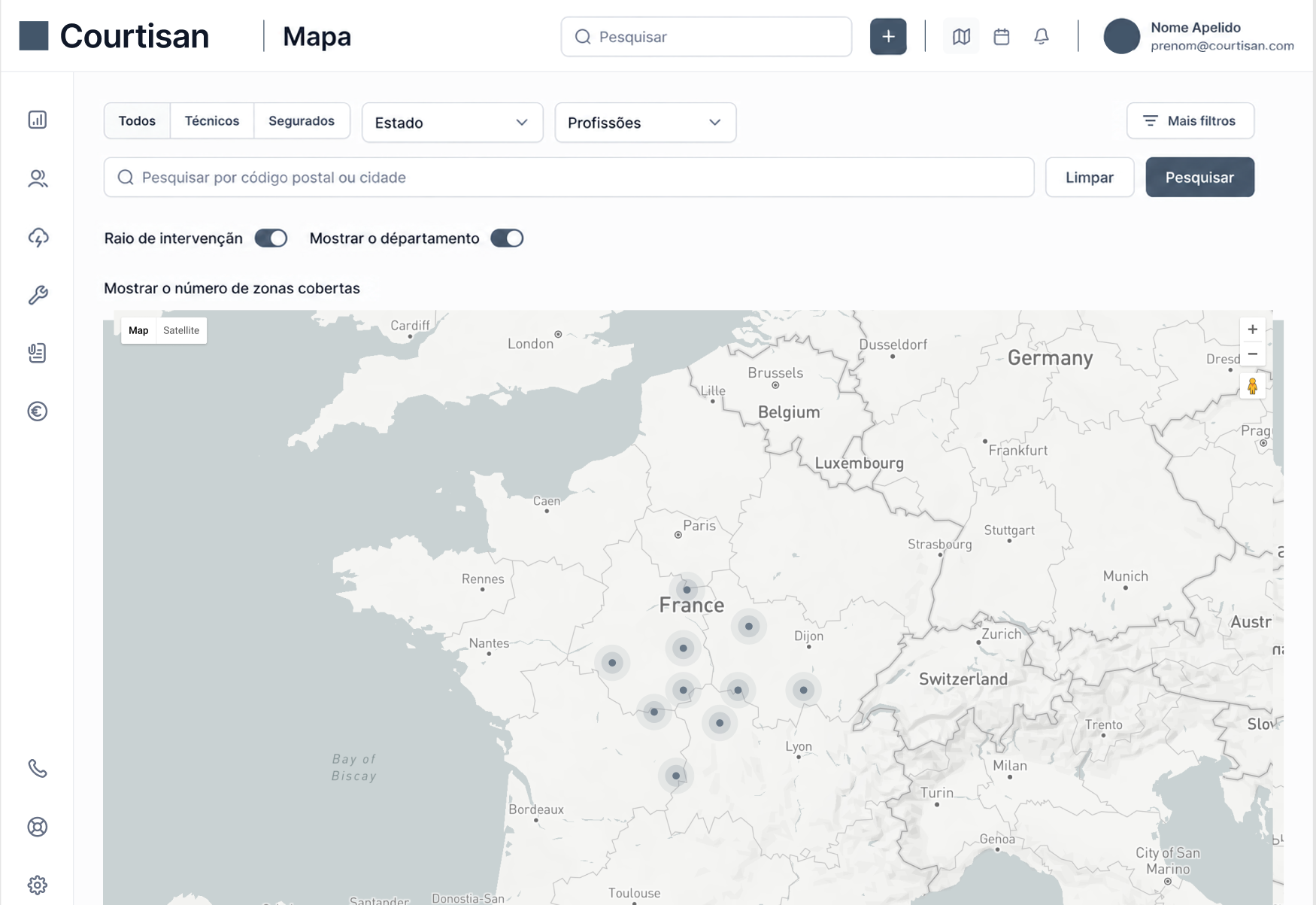 Maquette web Courtisan Network