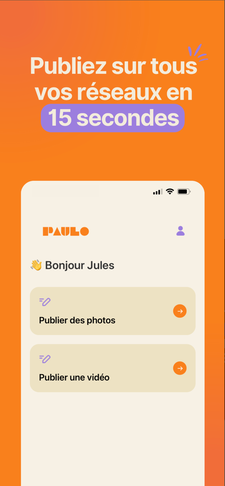 Maquette mobile Paulo