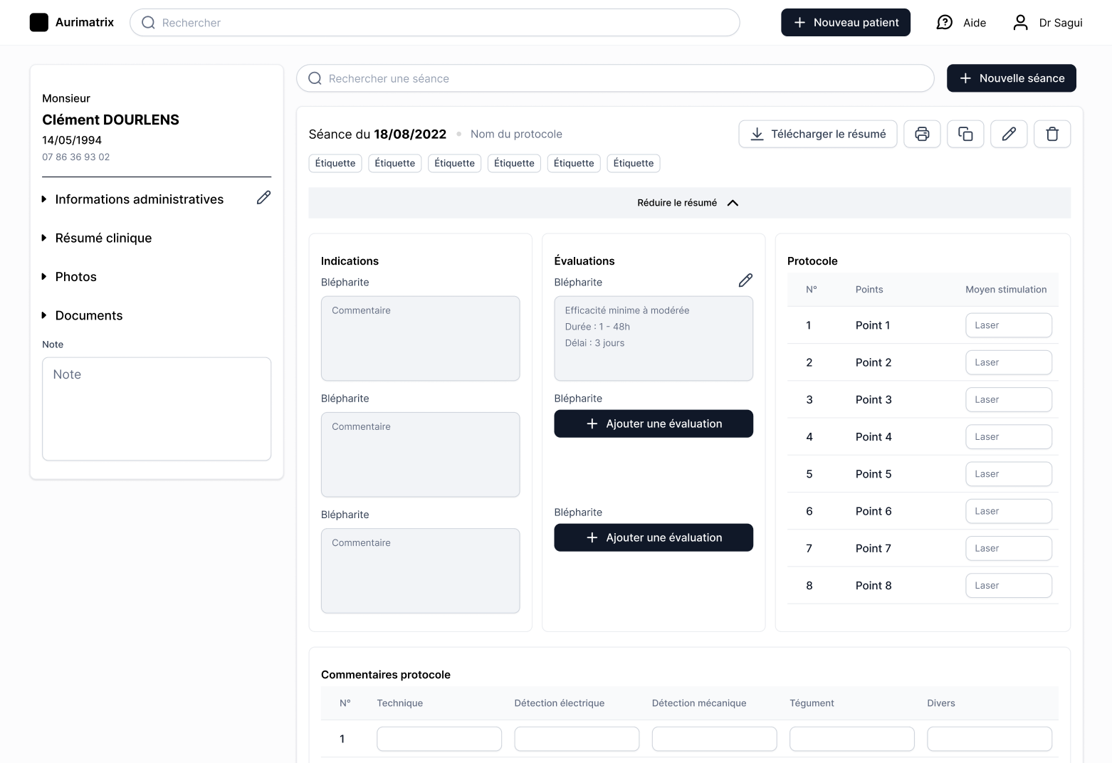 Web mockup Aurimatrix