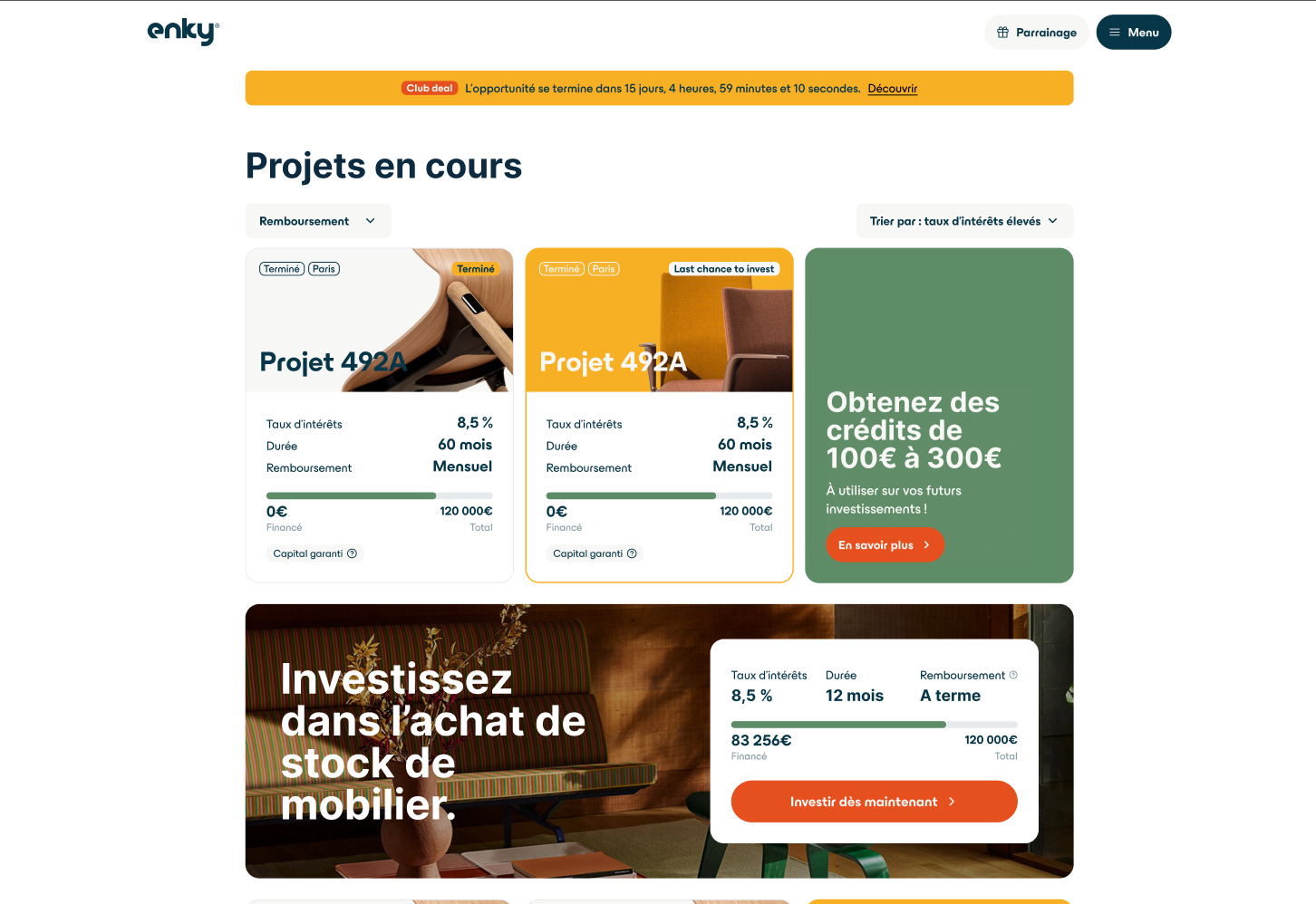 Maquette web Enky