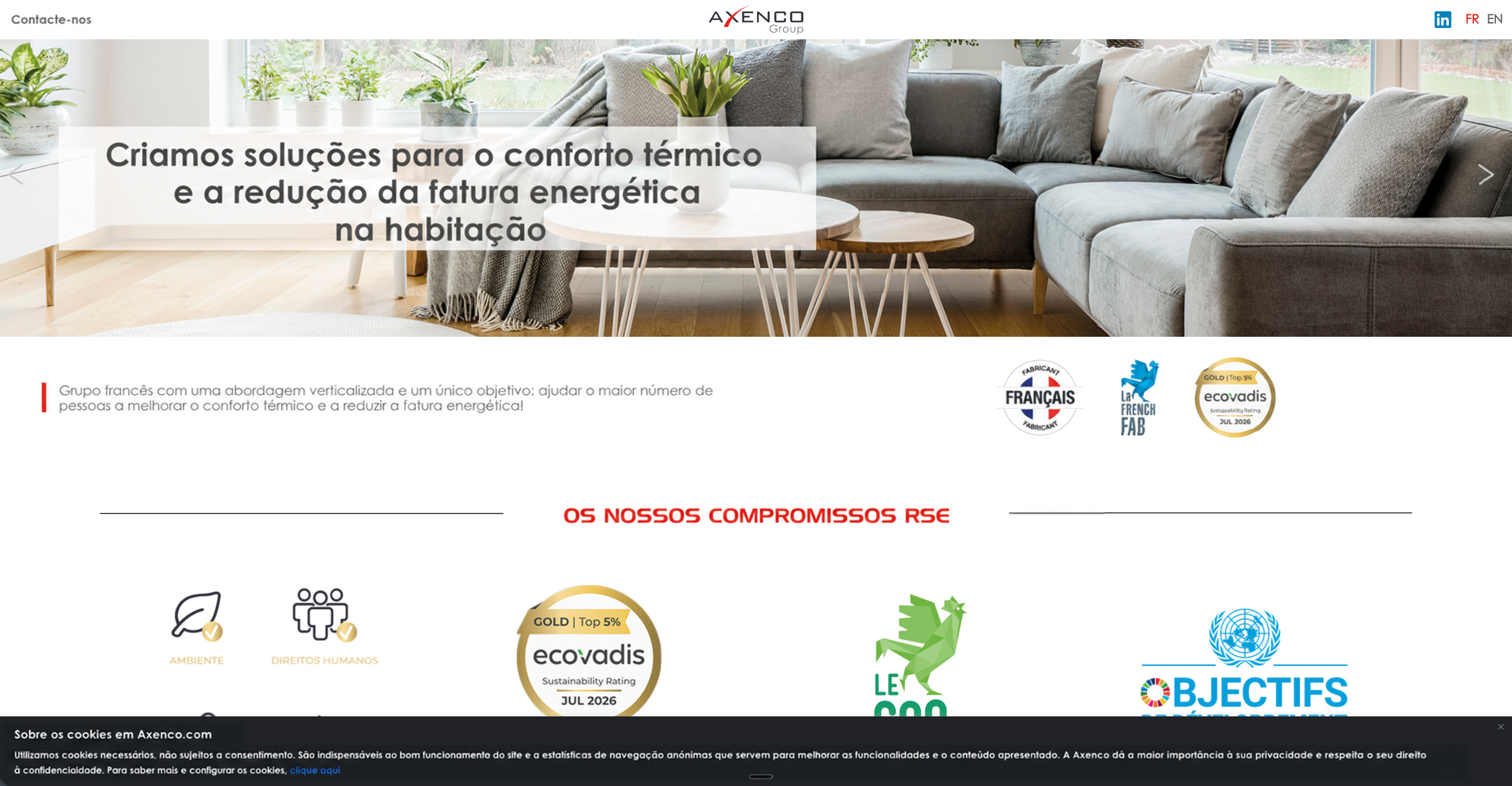 Maquette web Axenco