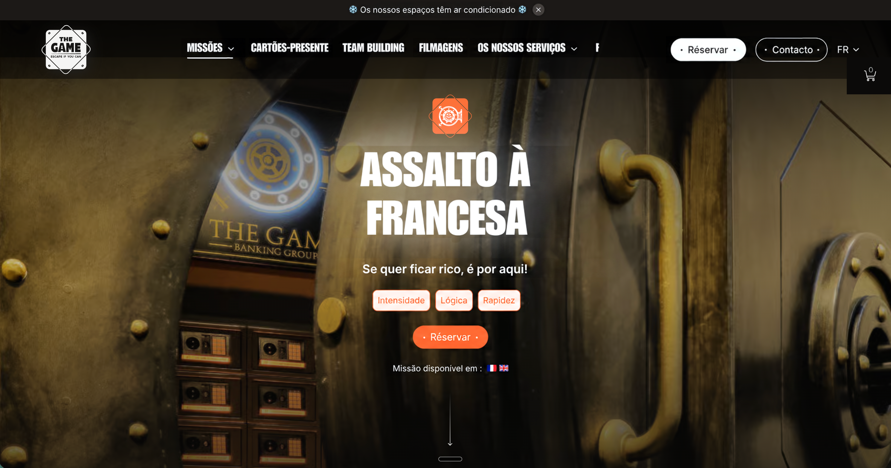Maquette web The Game