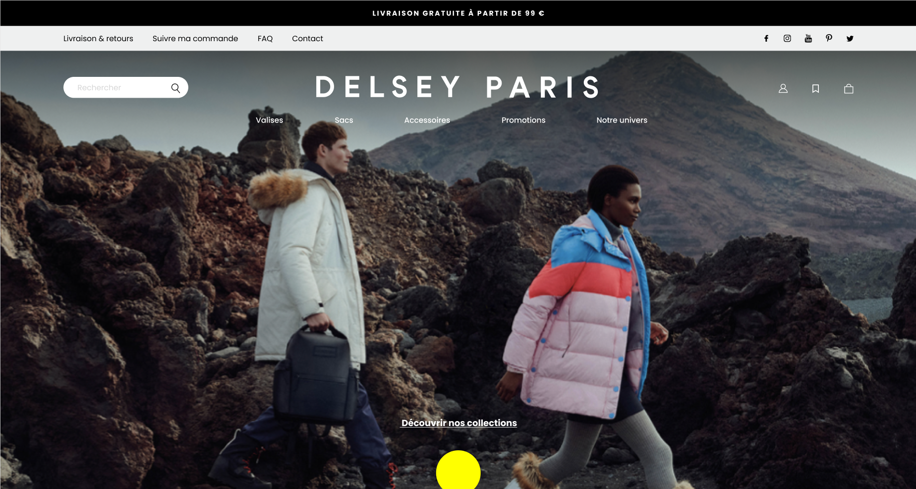 Maquette web Delsey