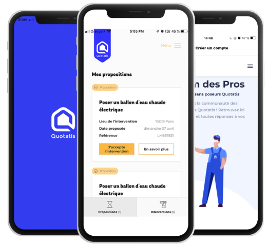Maquette mobile Quotatis