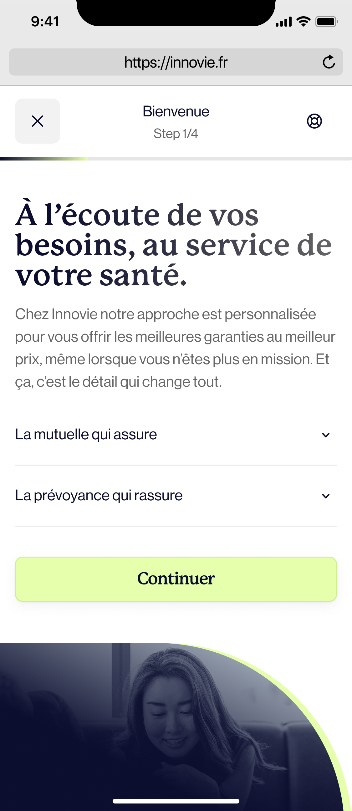Maquette mobile Innovie