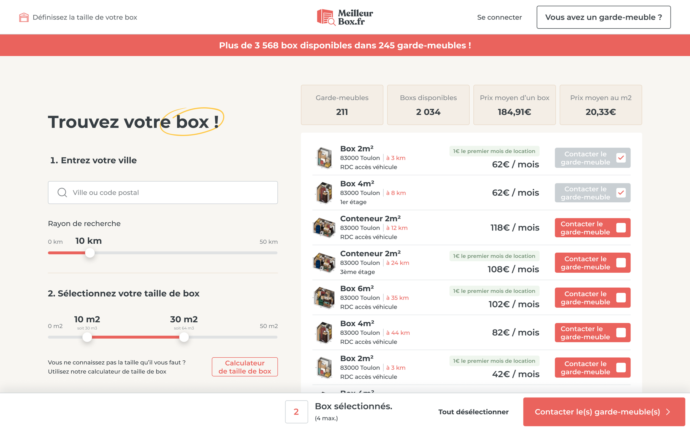 Maquette web MeilleurBox