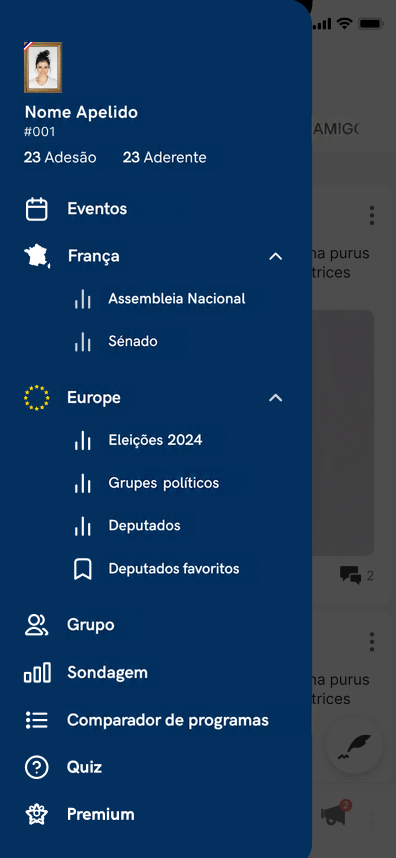 Maquette mobile Politicly