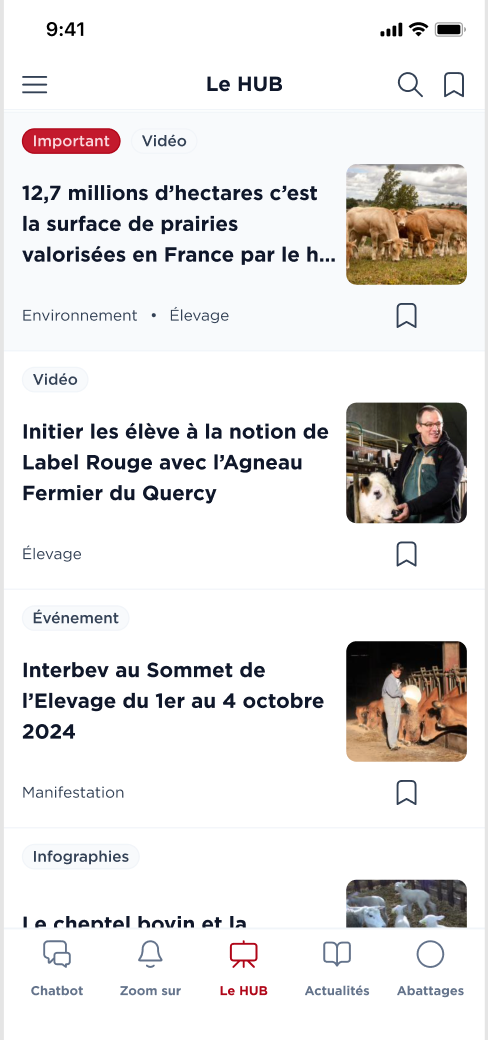 Maquette mobile Interbev