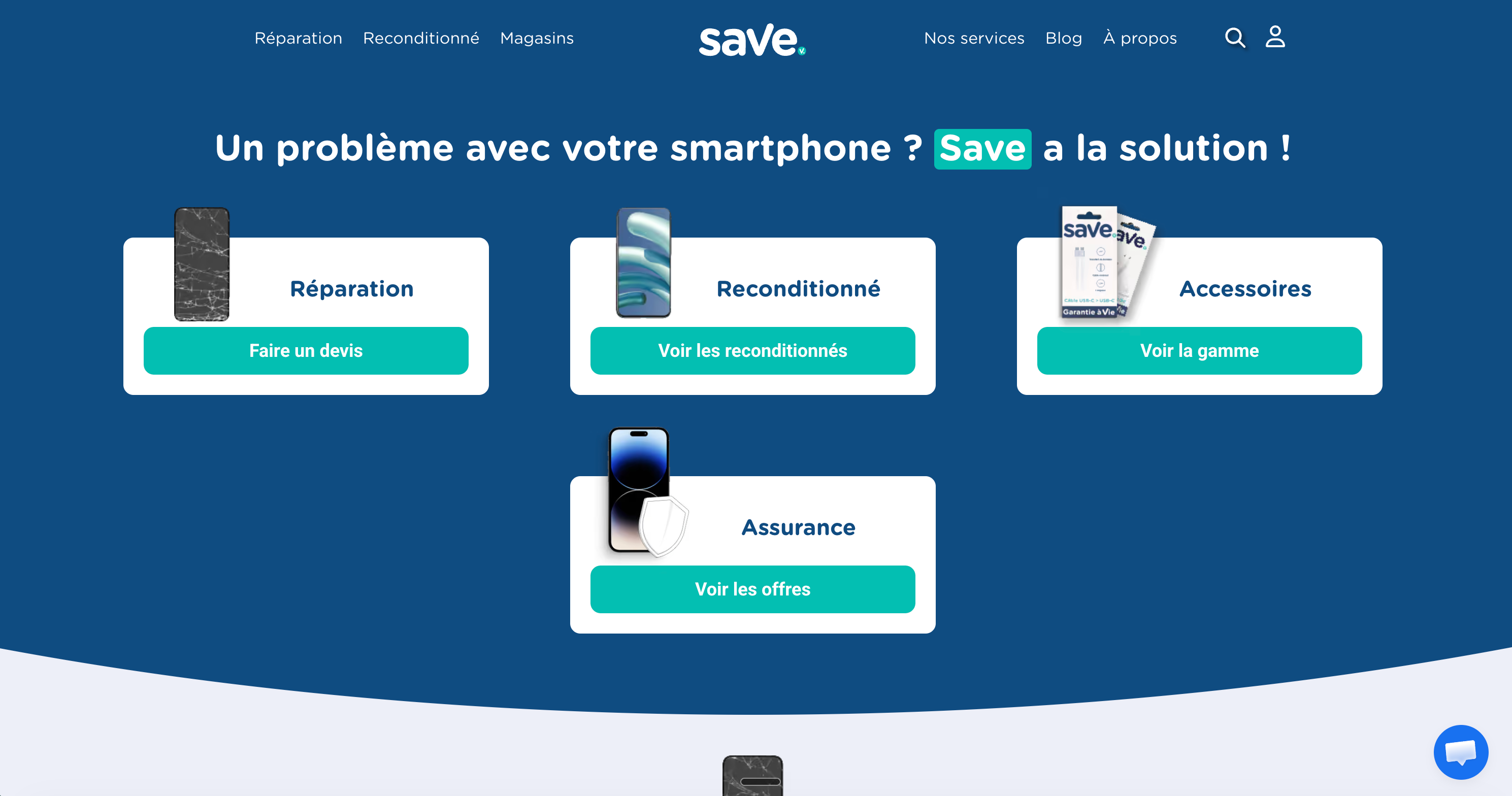 Save Web Mock-up