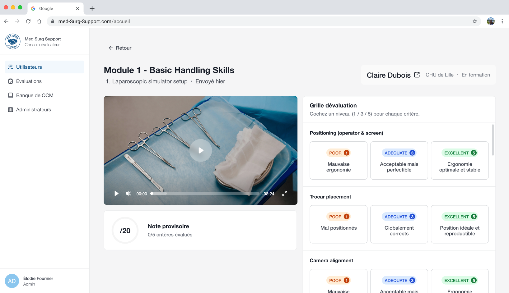 Maquette web Med Surg Support