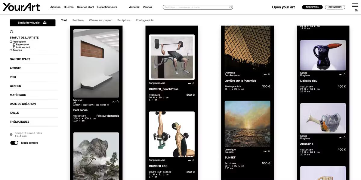 Maquette web YourArt