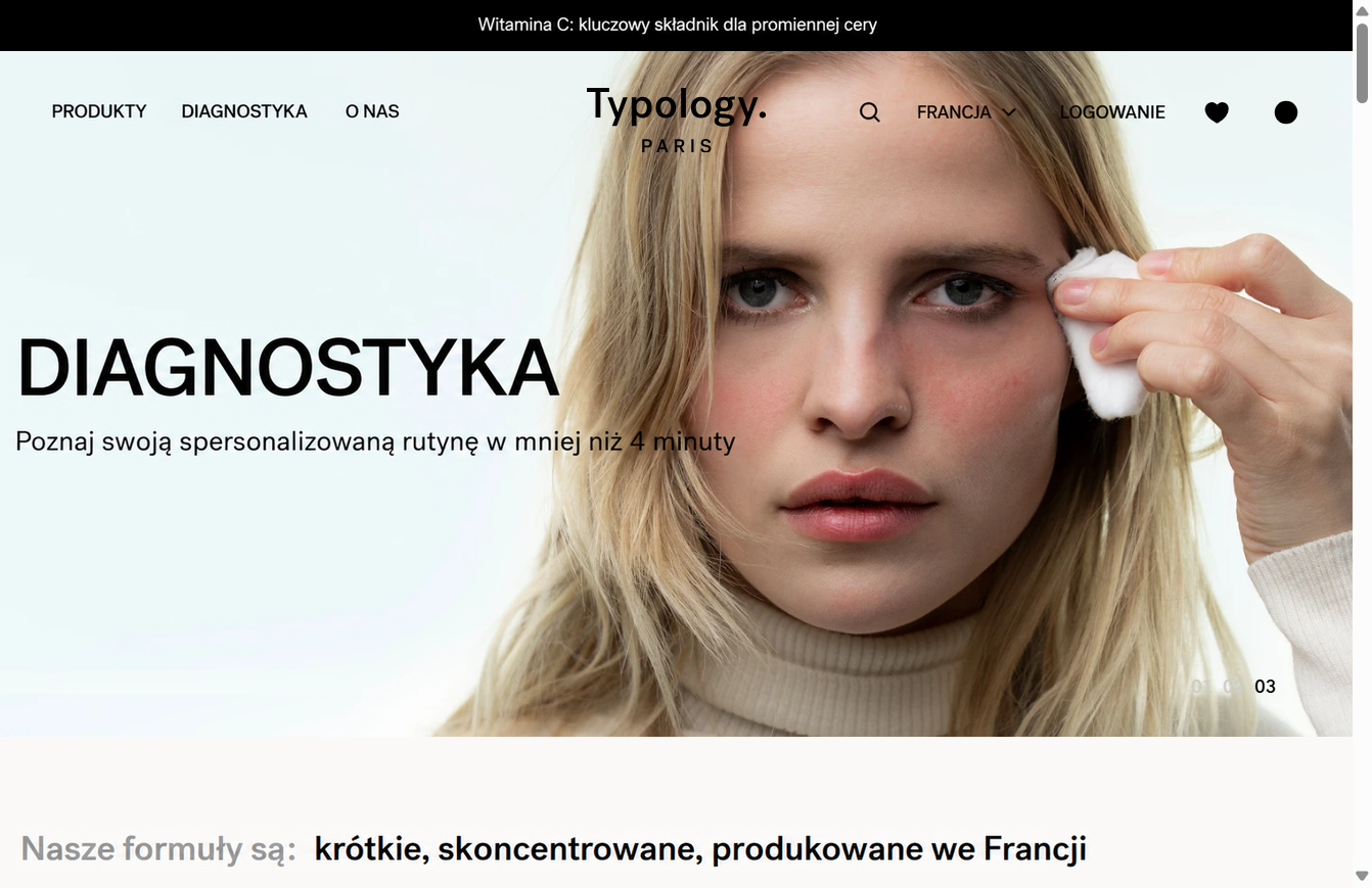 Maquette web Typology