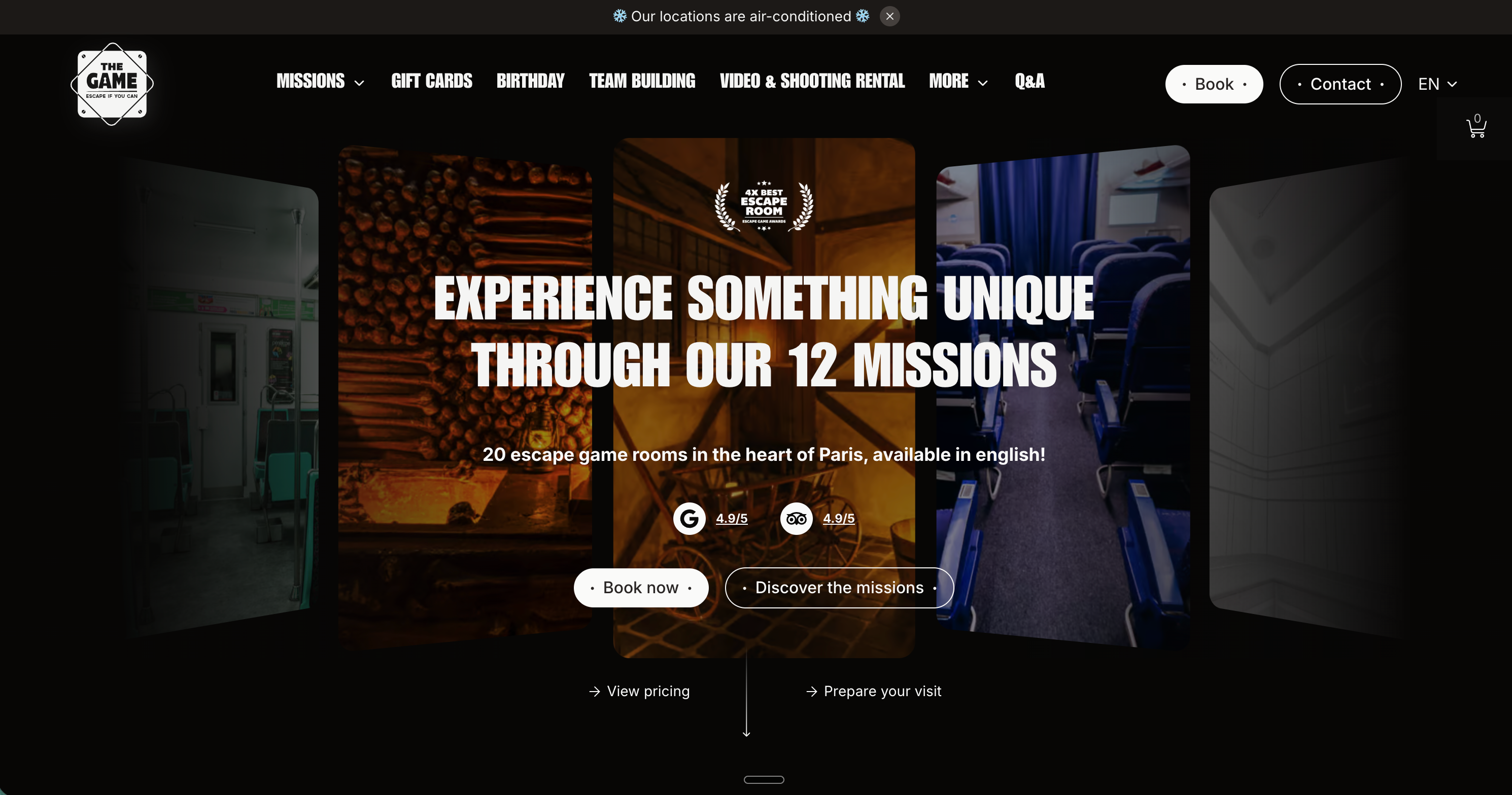 The Game Web Mock-up