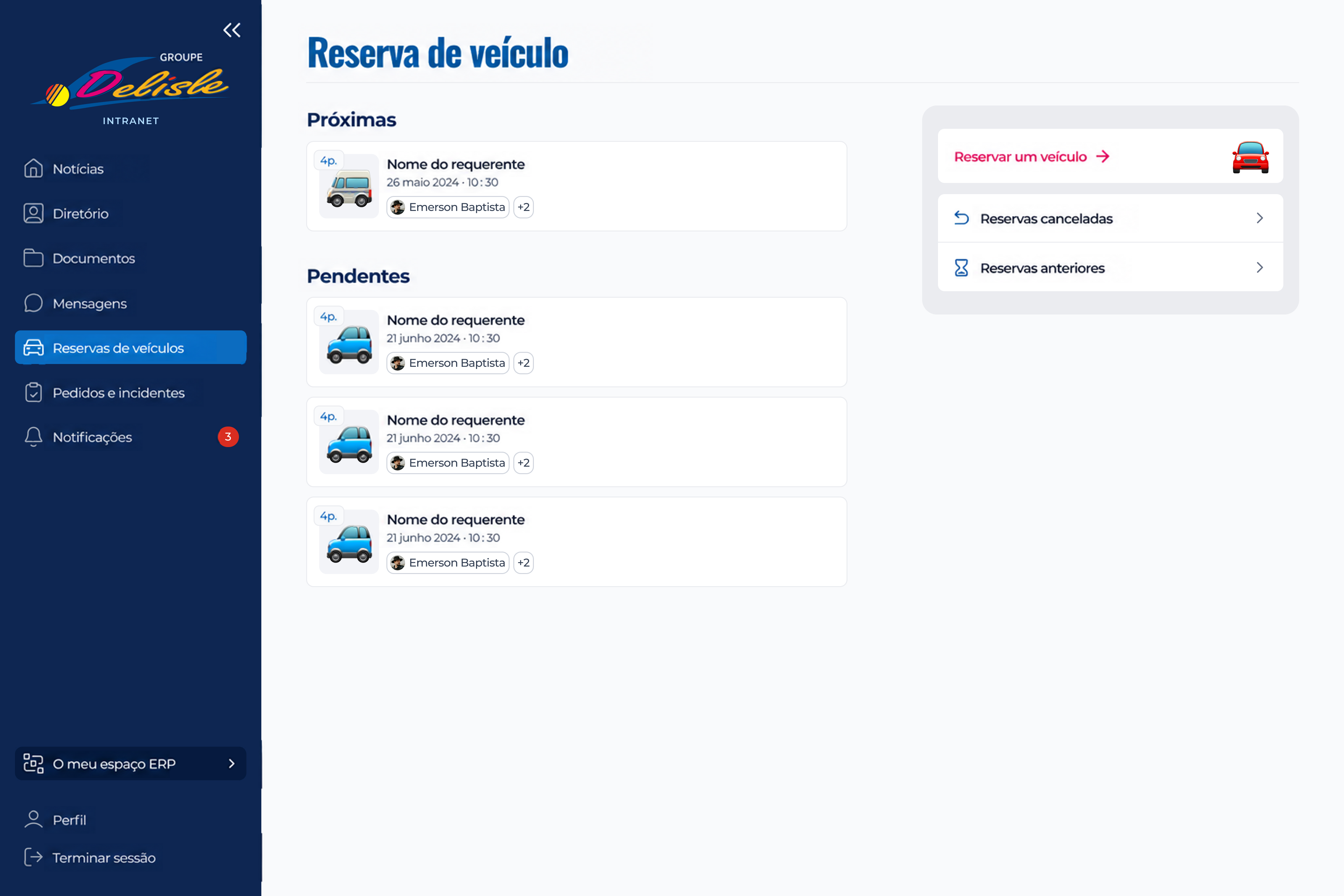 Maquette web Groupe Delisle
