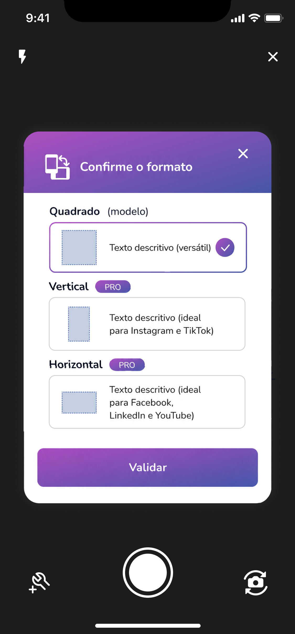 Maquette mobile Just Smart Video