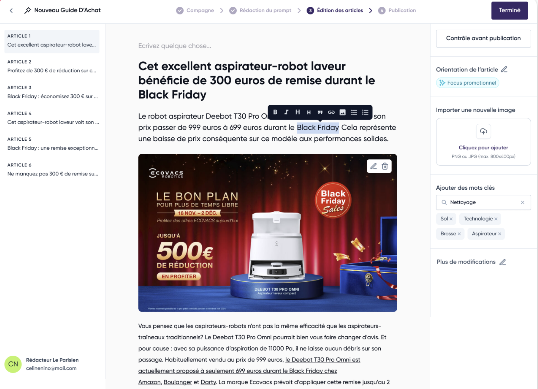 Maquette web Le Parisien