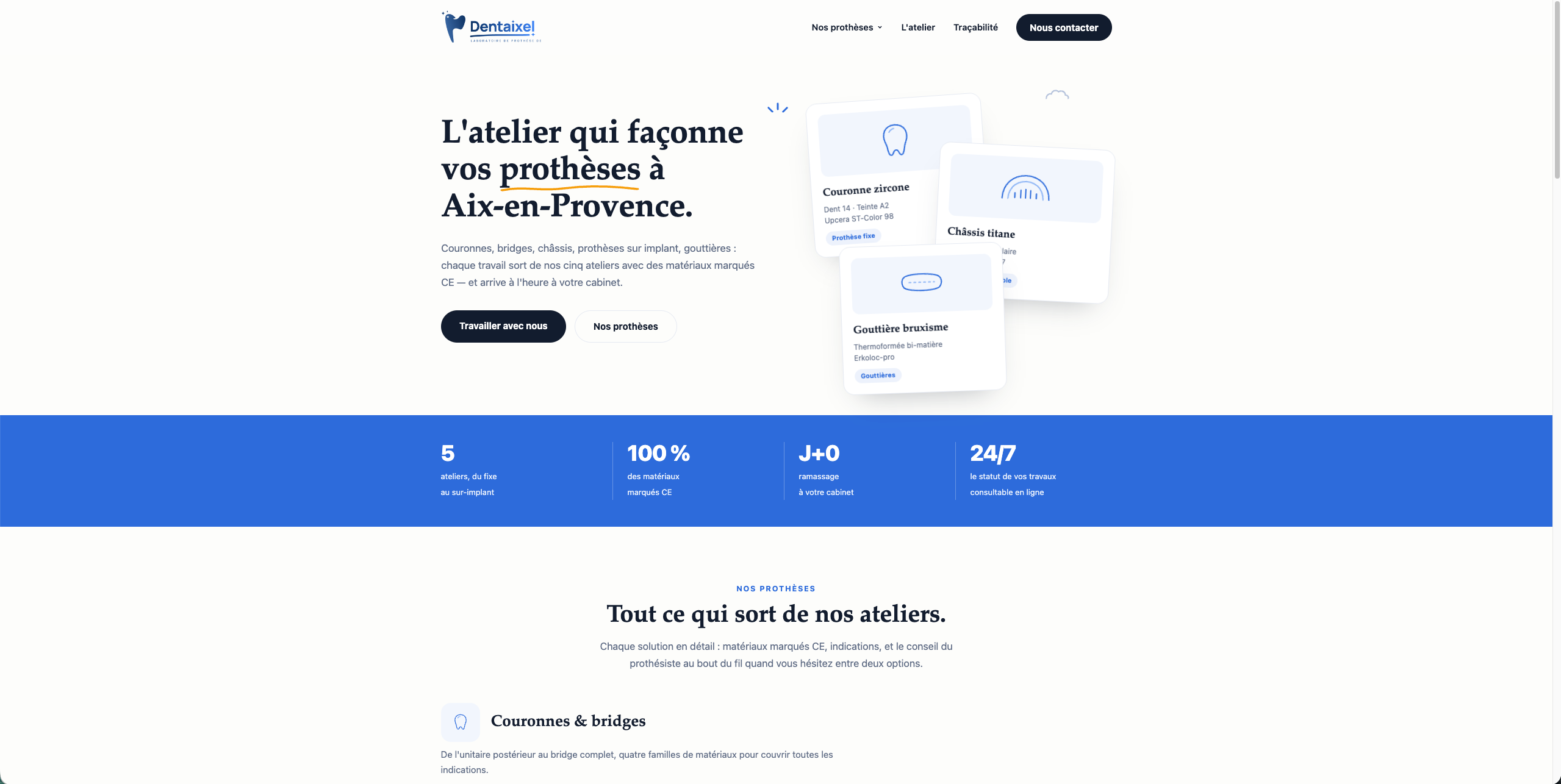 Maquette web Dentaixel