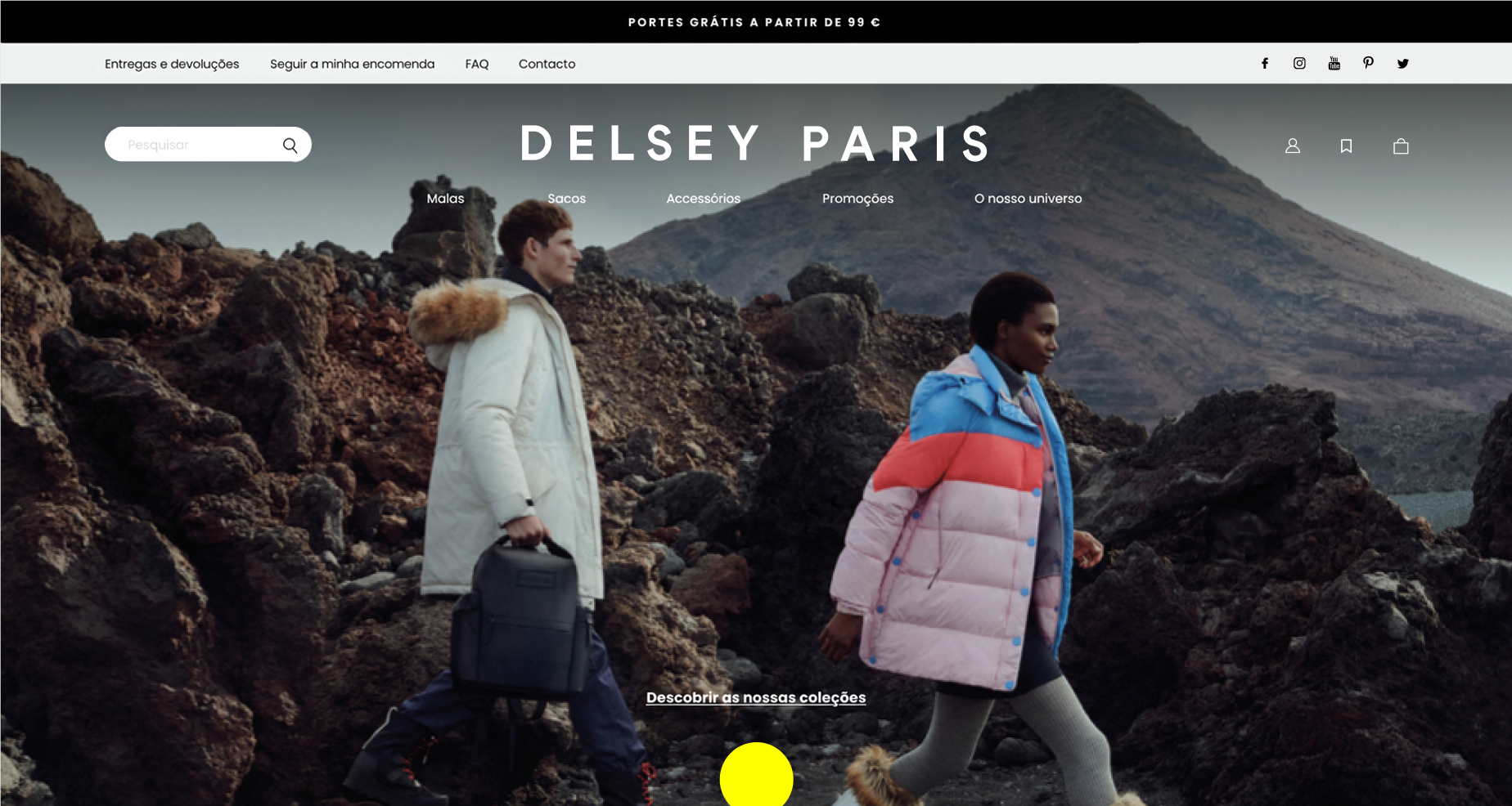Maquette web Delsey